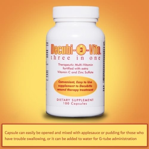 Decubivite Three In One Multivitamin Supplement Capsules, 500 mg thumbnail 2