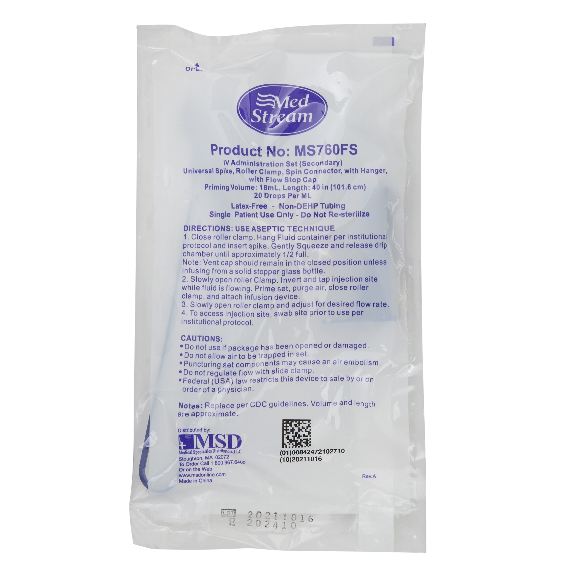 MedStream Secondary IV Administration Set thumbnail 3