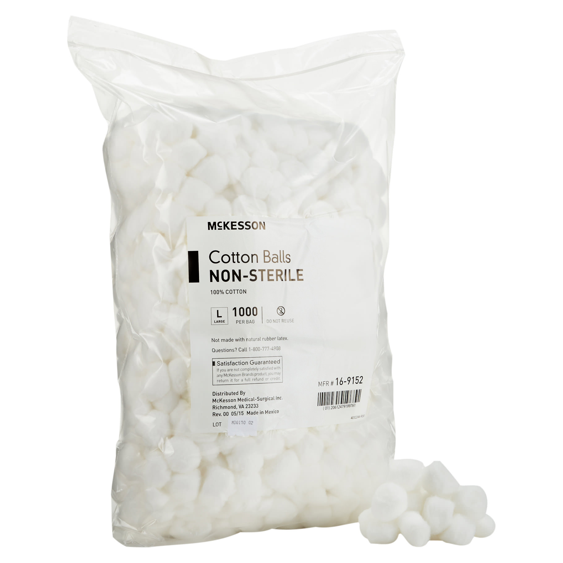 McKesson Cotton Ball White NonSterile