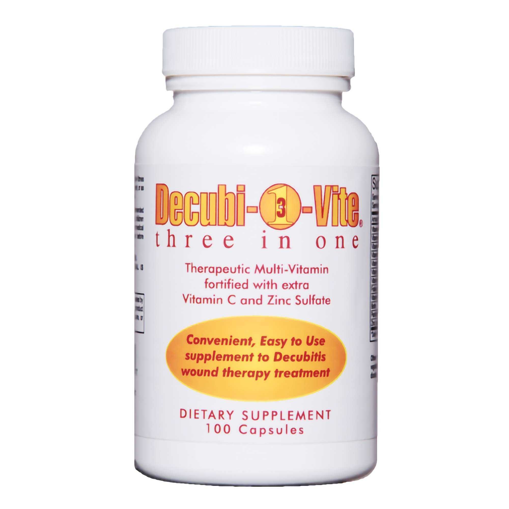 Decubivite Three In One Multivitamin Supplement Capsules, 500 mg thumbnail 1