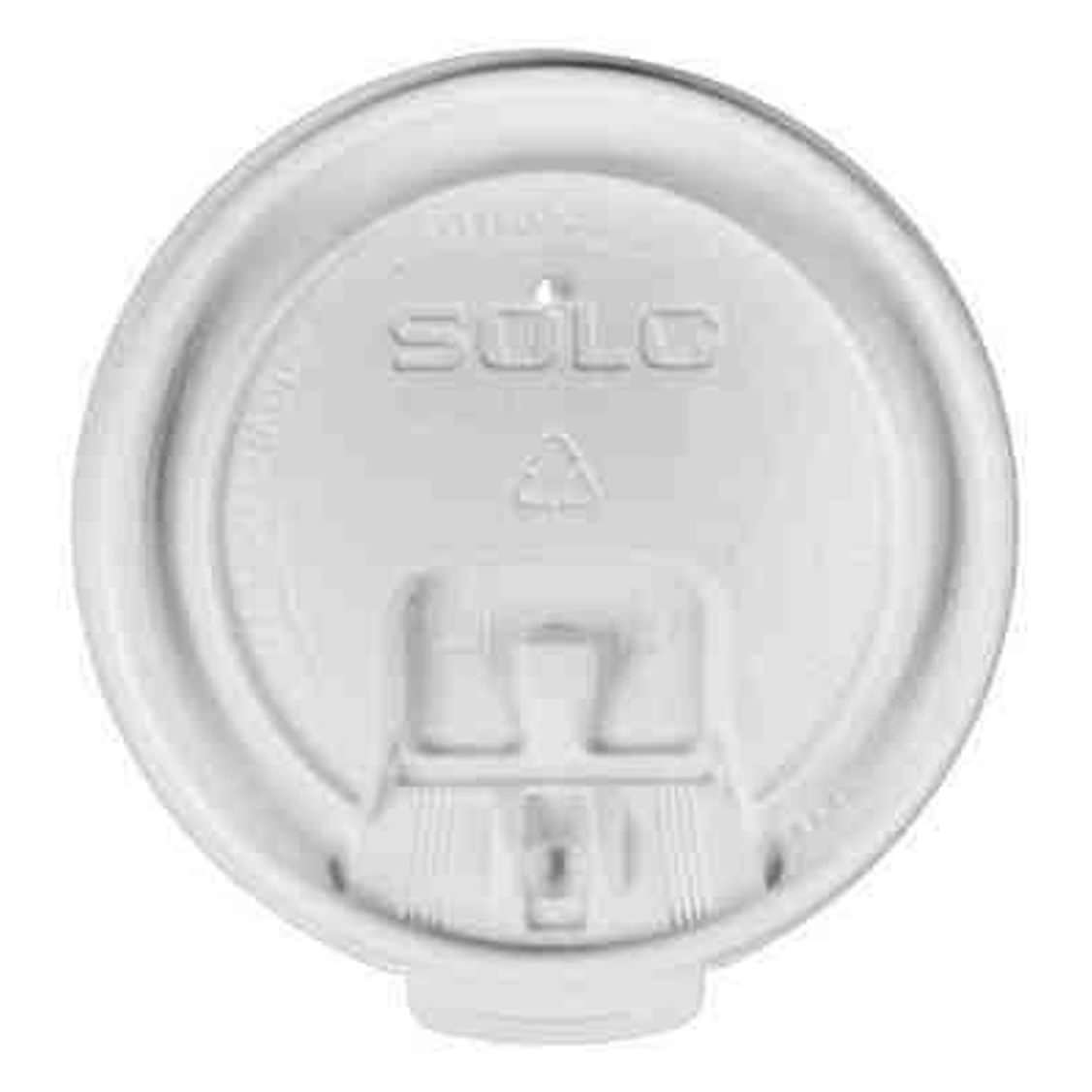 Solo 8 oz White Disposable Drinking Cup Lid thumbnail 1
