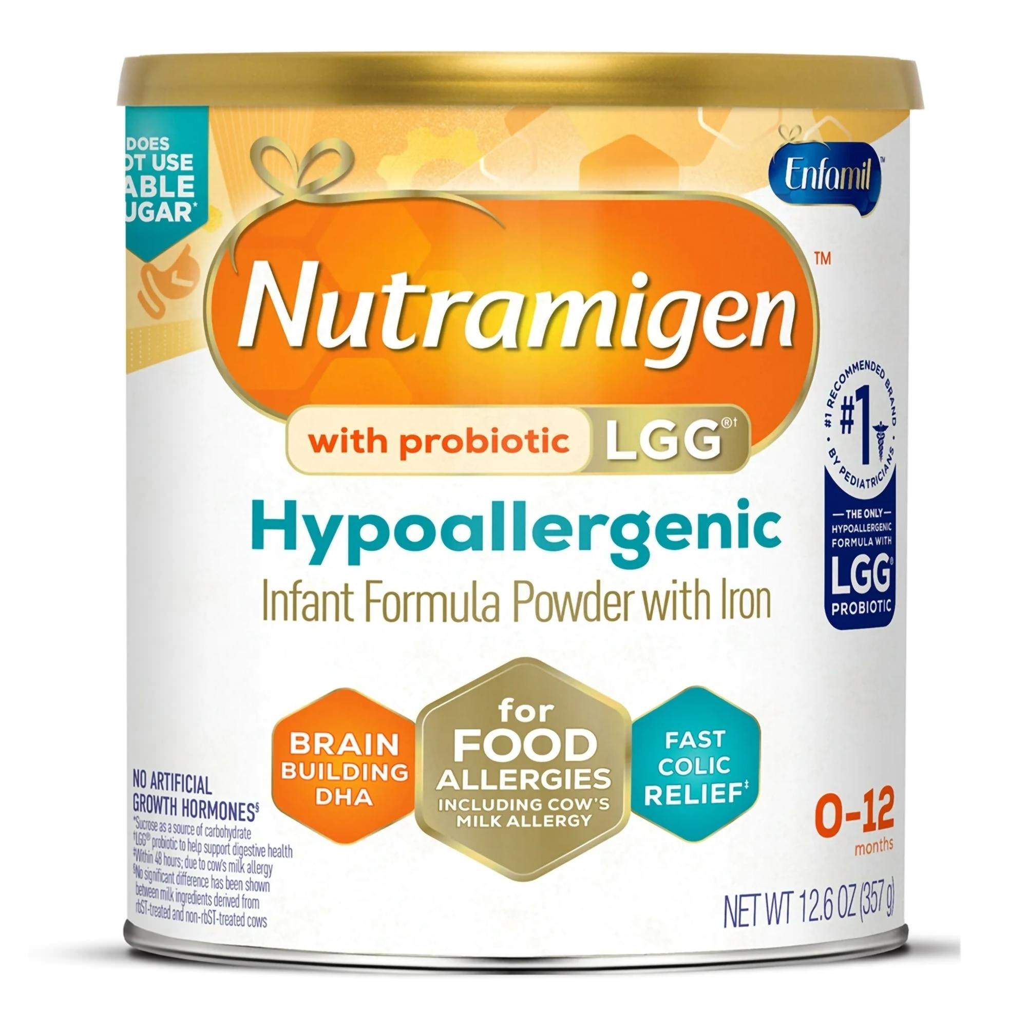Nutramigen Hypoallergenic Infant Formula with Probiotic LGG