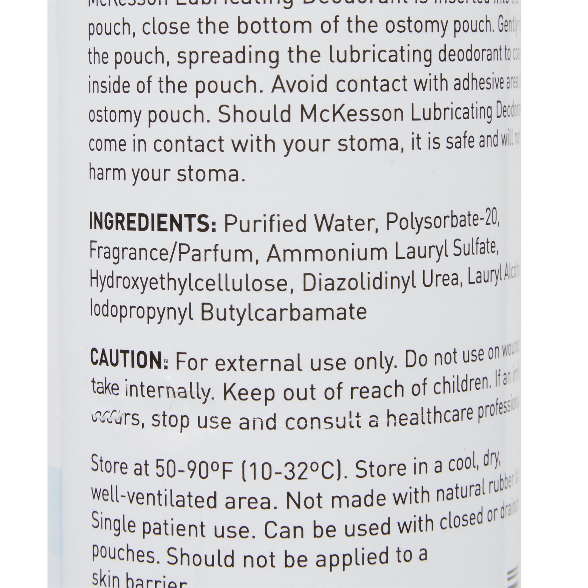 McKesson Lubricating Ostomy Appliance Deodorant thumbnail 2