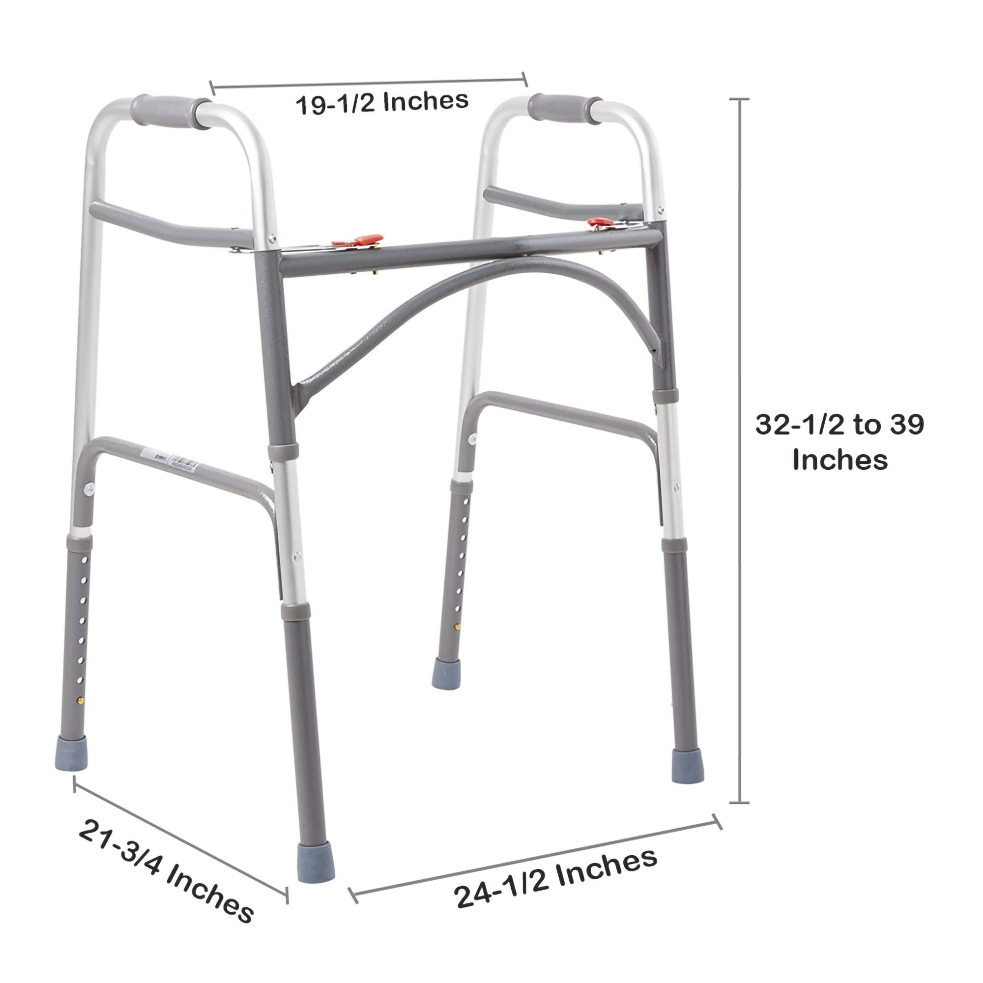 FRAMeWORK - ★FRAMEWORK　ワイドリブスタンドプルオーバー　グレー　良品 McKesson Bariatric Steel Frame Folding Walker - 500 lbs