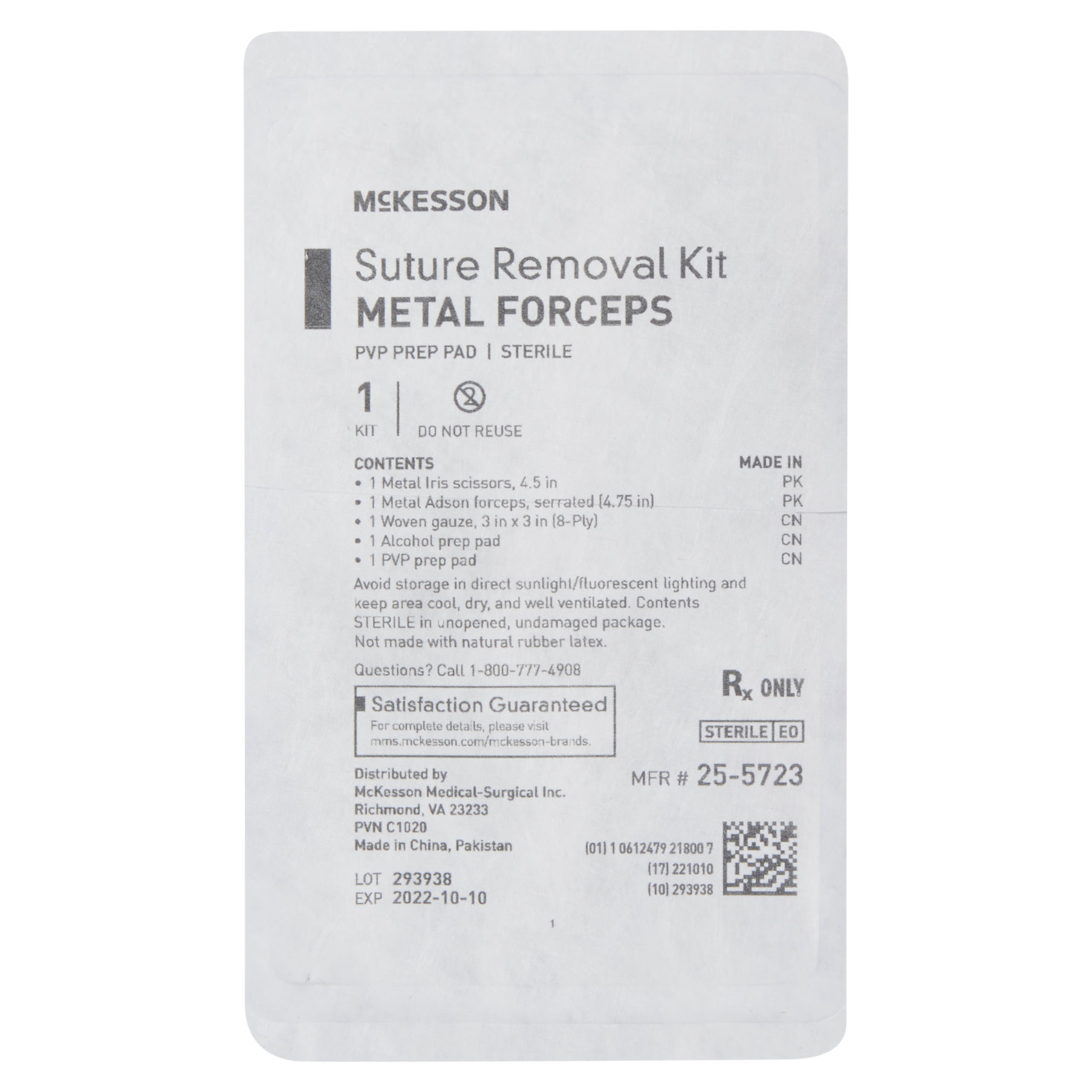 McKesson Suture Removal Kit, Sterile thumbnail 2