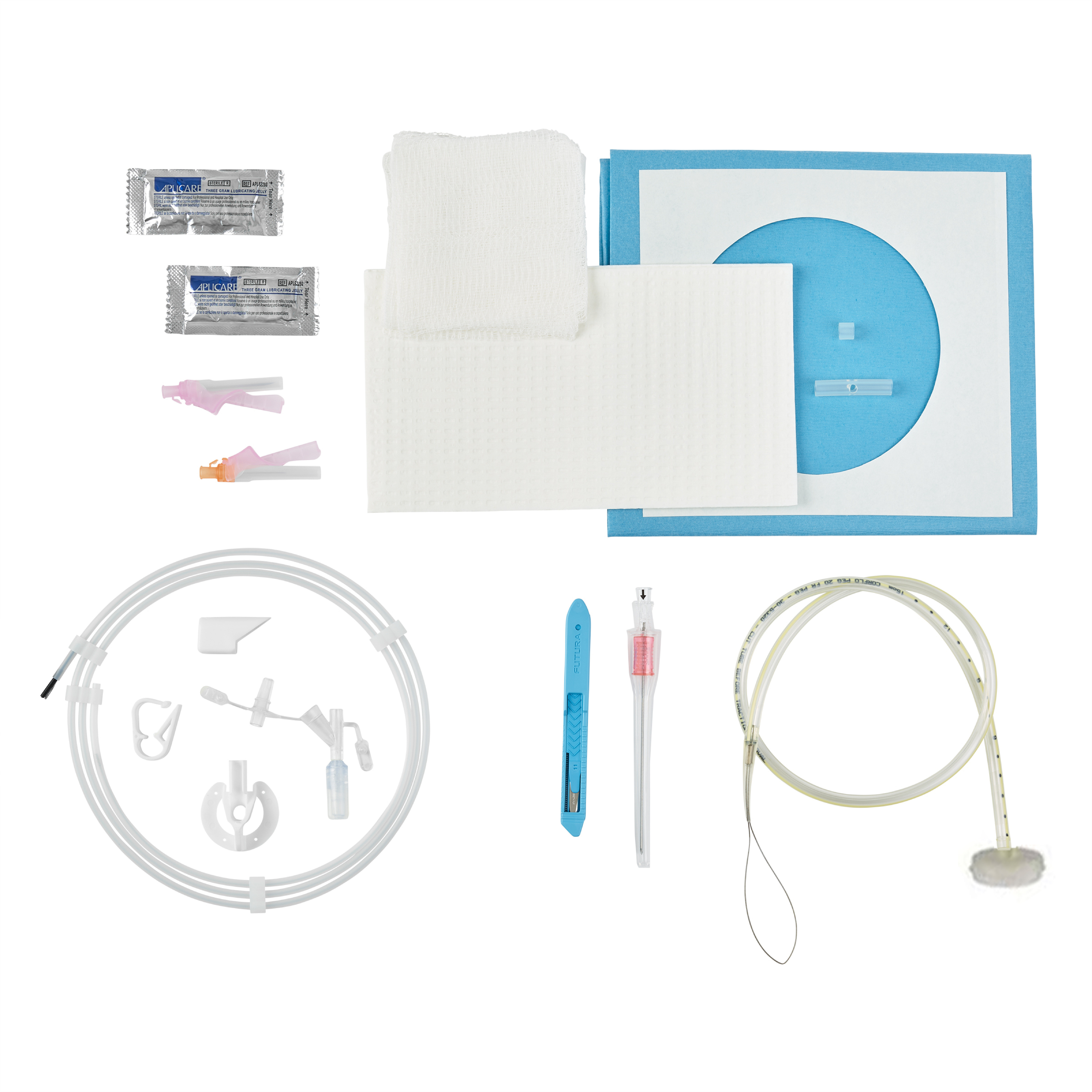 CORFLO PEG Feeding Tube, Ring Pull Non-Safety Basic Components Tray thumbnail 2