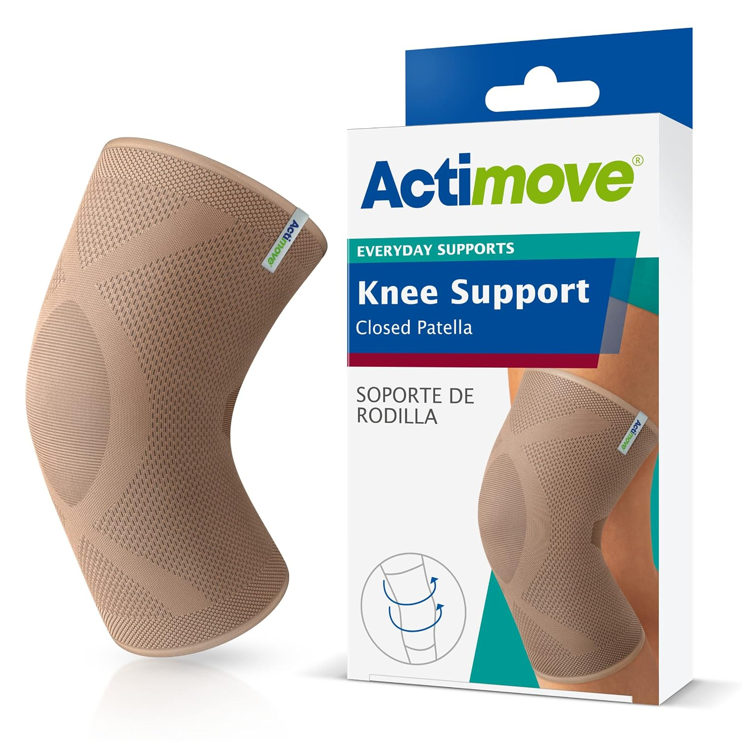Actimove Knee Support Closed Patella, 2 Stays | Pain Relief
