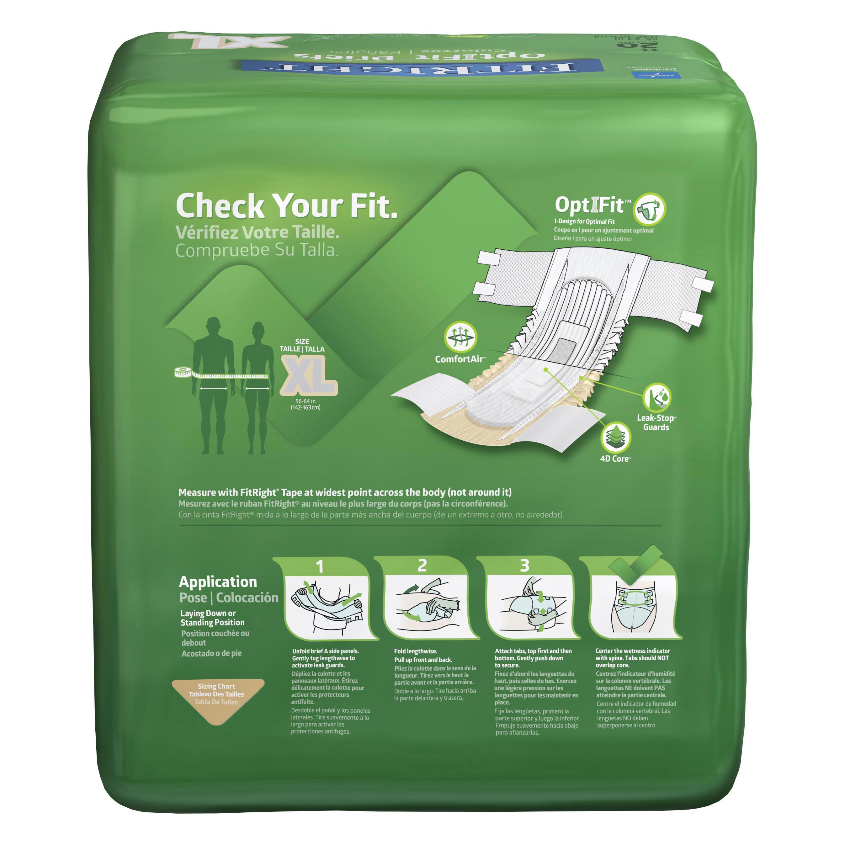 FitRight OptiFit Extra+ Disposable Briefs thumbnail 2