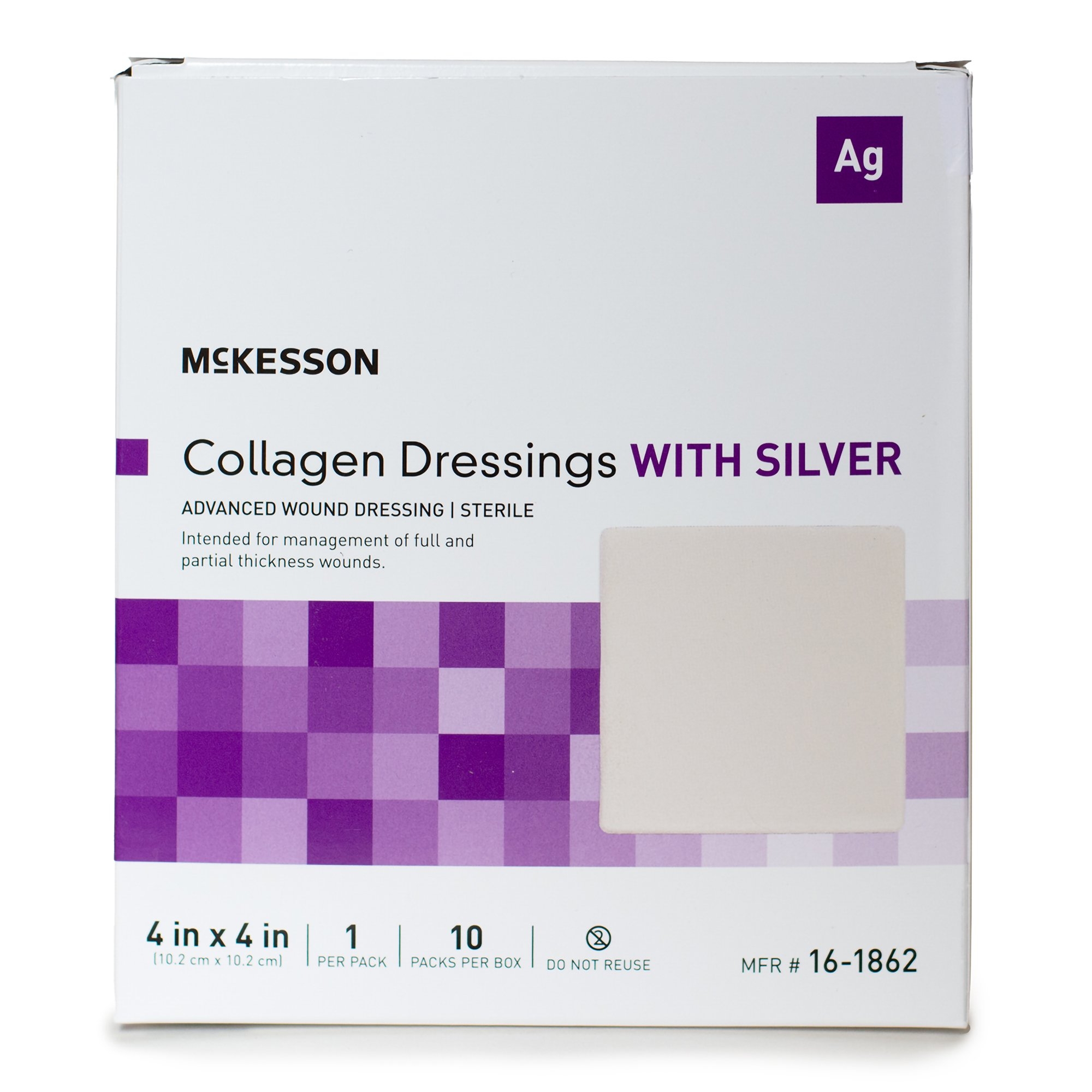 McKesson Silver Collagen Dressing, Sterile thumbnail 3