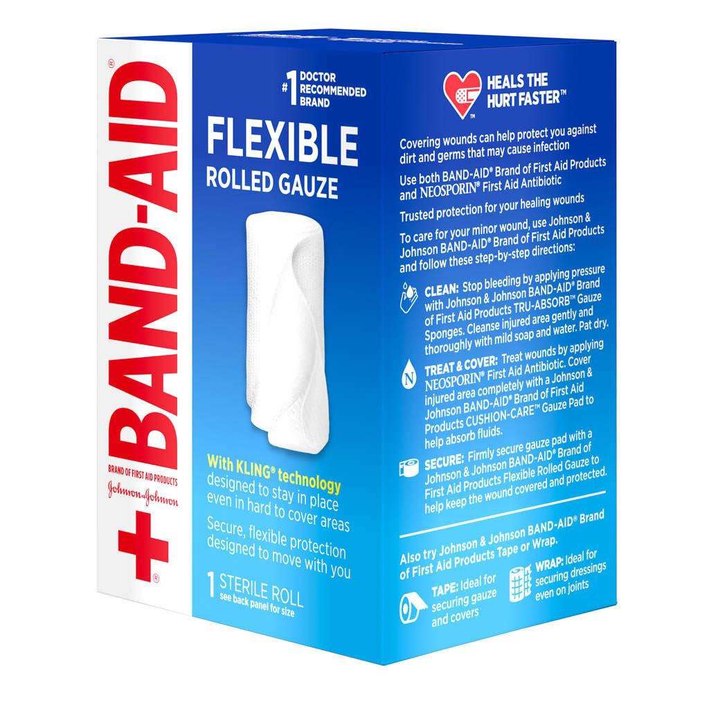 Band-Aid First Aid Rolled Gauze - Main image
