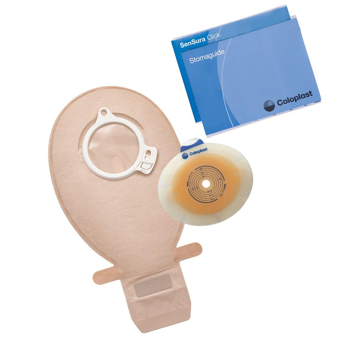 Sensura 2-Piece Click Standard Wear Drainable Pouch Kit - Box of 5 thumbnail 1