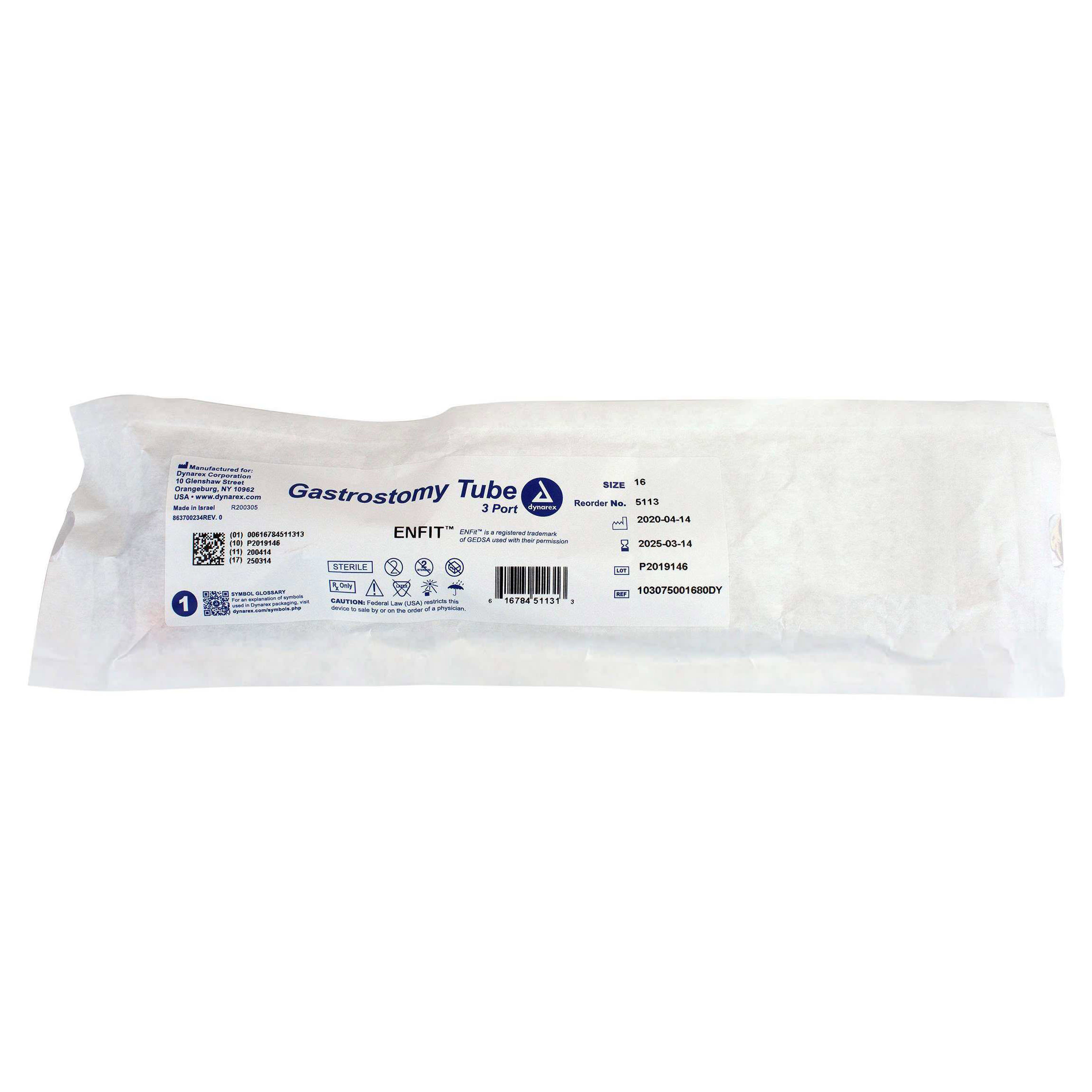Dynarex 3 Port Gastrostomy Tube thumbnail 2