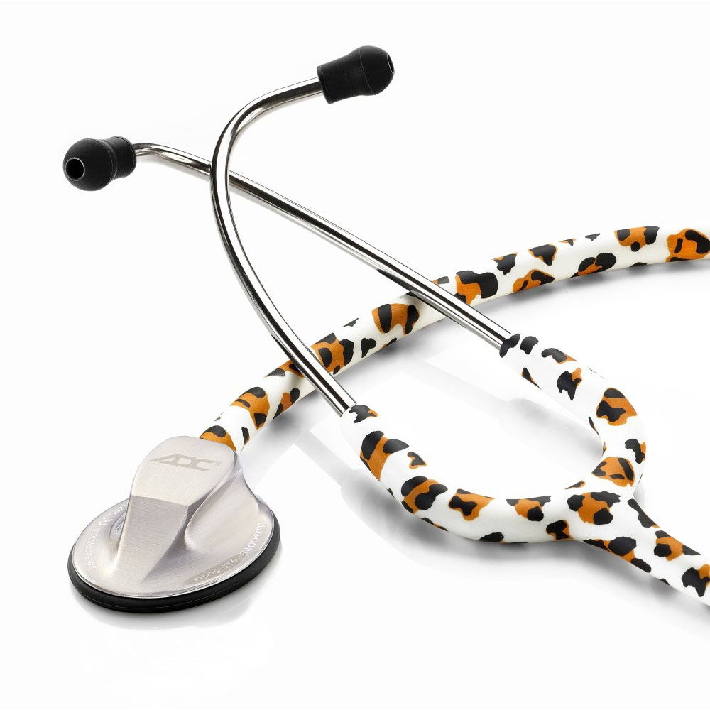 ADC Adscope Platinum 615 Clinician Stethoscope, Leopard