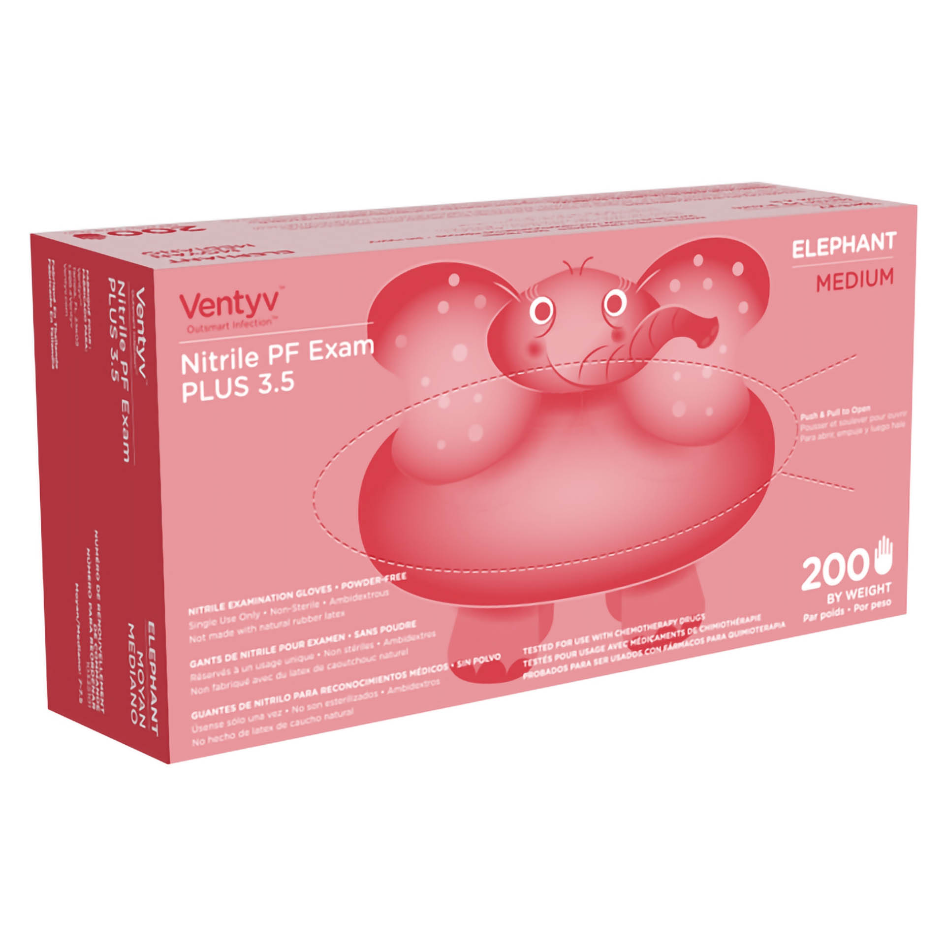 Ventyv Plus 3.5 Nitrile Exam Gloves thumbnail 2