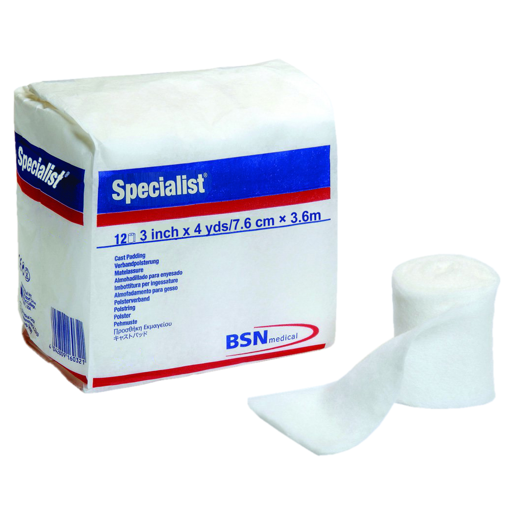 Specialist Sterile Natural Crimp Cast Padding, 3 Inch x 4 Yard - Case of 50