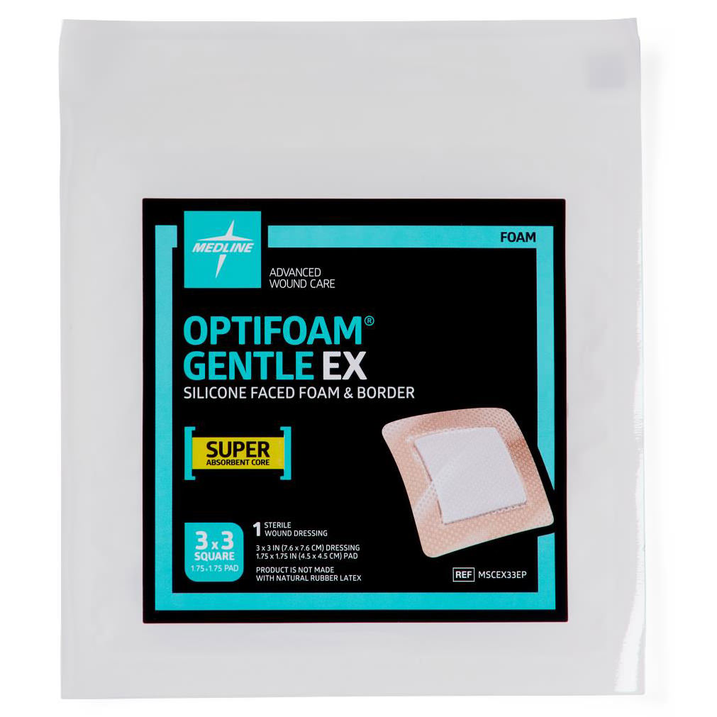 Medline Optifoam Gentle EX Silicone-Faced Foam Dressing thumbnail 1