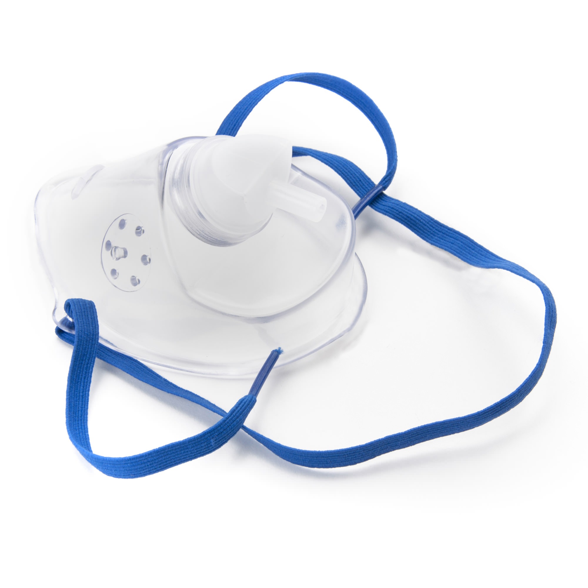 McKesson Oxygen Mask Clear Adjustable Head Strap Elongated Style Single Patient Use thumbnail 2