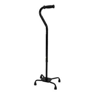 PMI Heavy Duty Quad Bariatric Walking Cane with Large Base, Black thumbnail 1