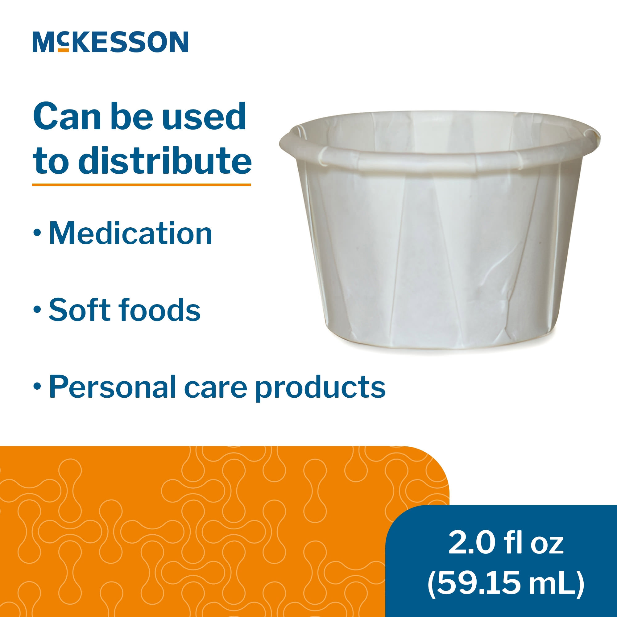 McKesson Souffle White Paper Disposable Cup thumbnail 4