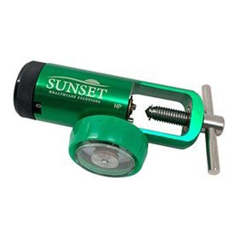Sunset Pediatric Mini CGA 870 Oxygen Regulator, 0-4 LPM