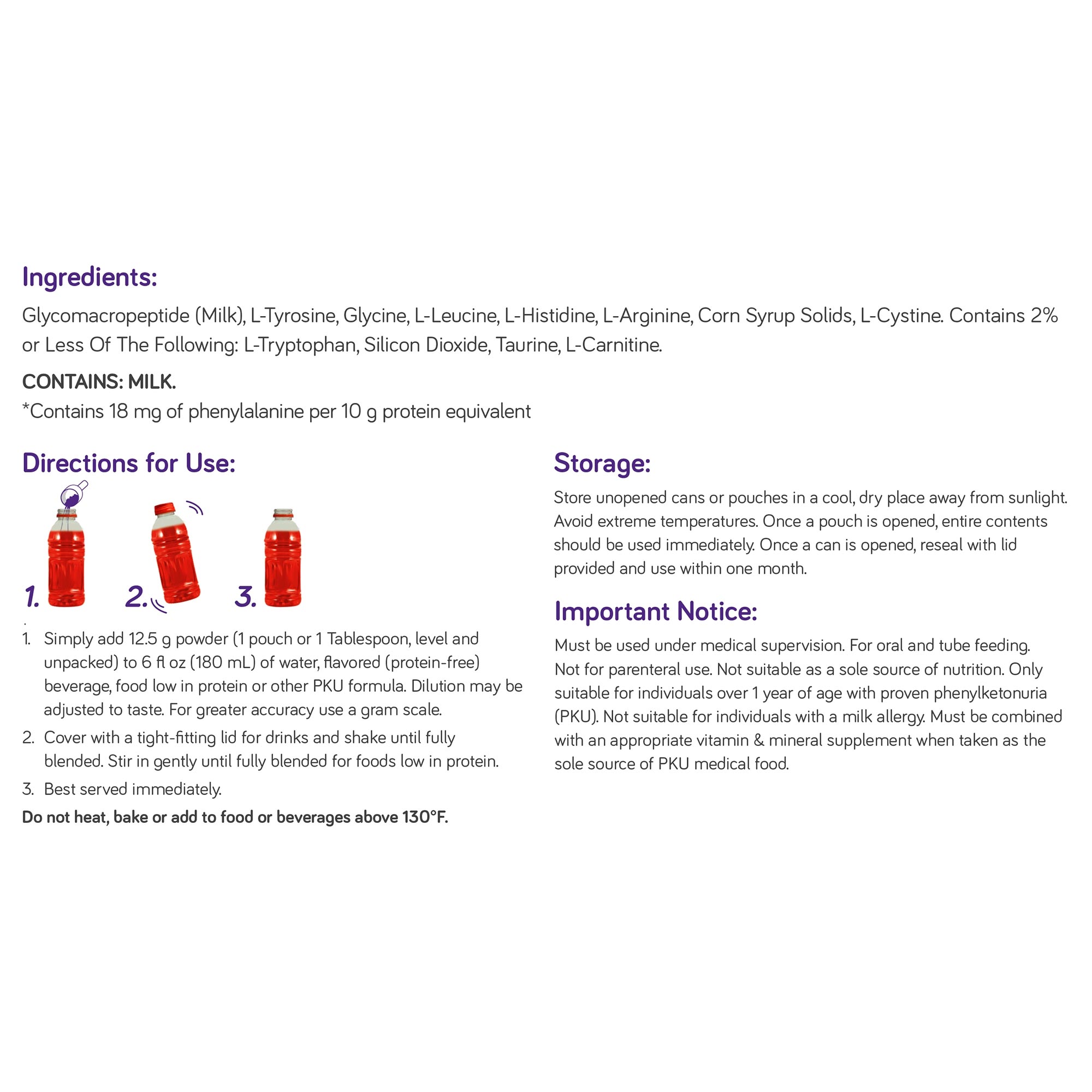 can l take l phenylalanine l carnitine and leucine together PhenylAde GMP Mix-In Unflavored Powder