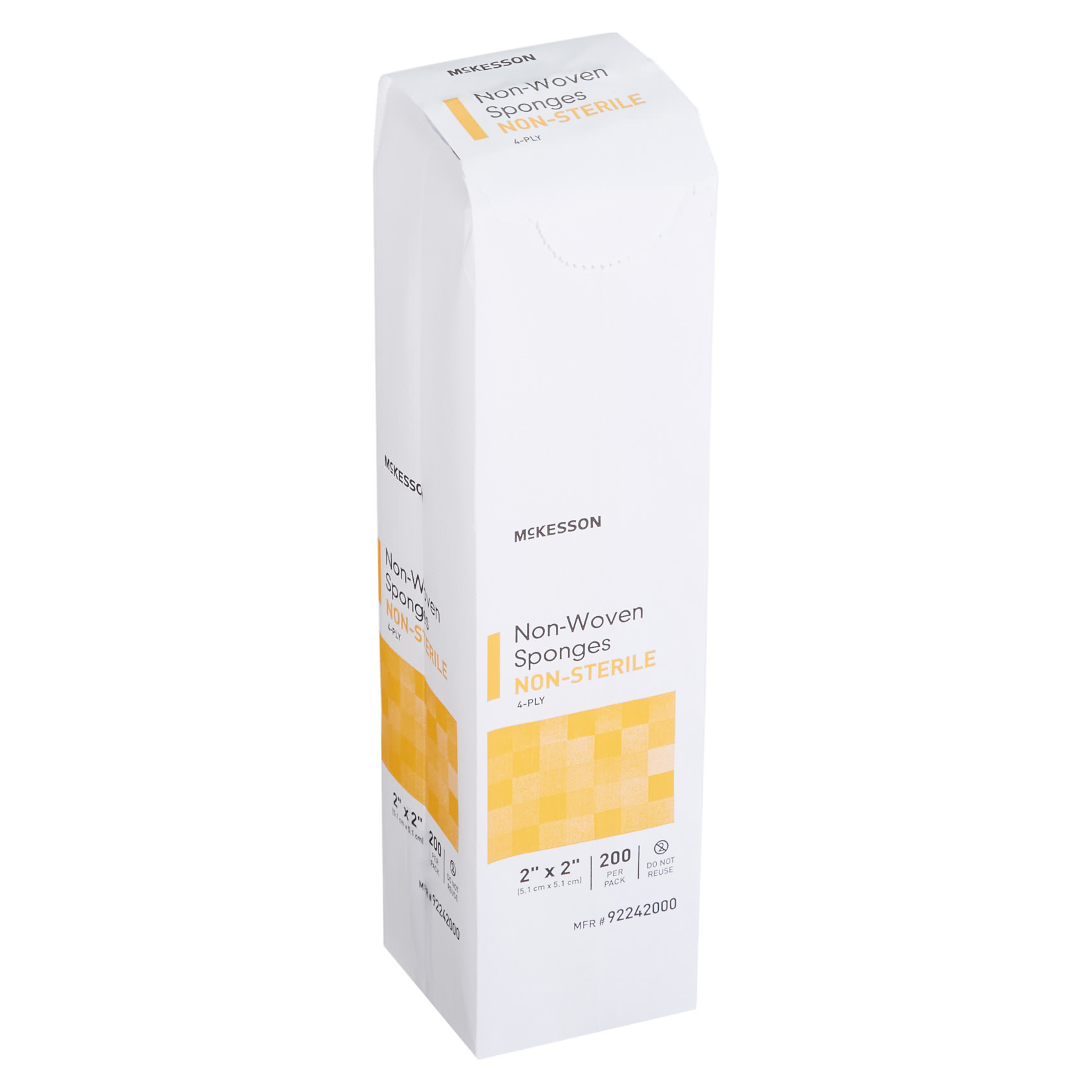 McKesson Nonwoven Sponge White 4-Ply Square NonSterile thumbnail 4