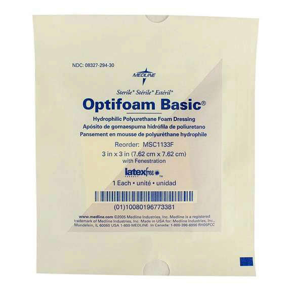 Optifoam Basic Polyurethane Foam Dressing with Fenestration thumbnail 2