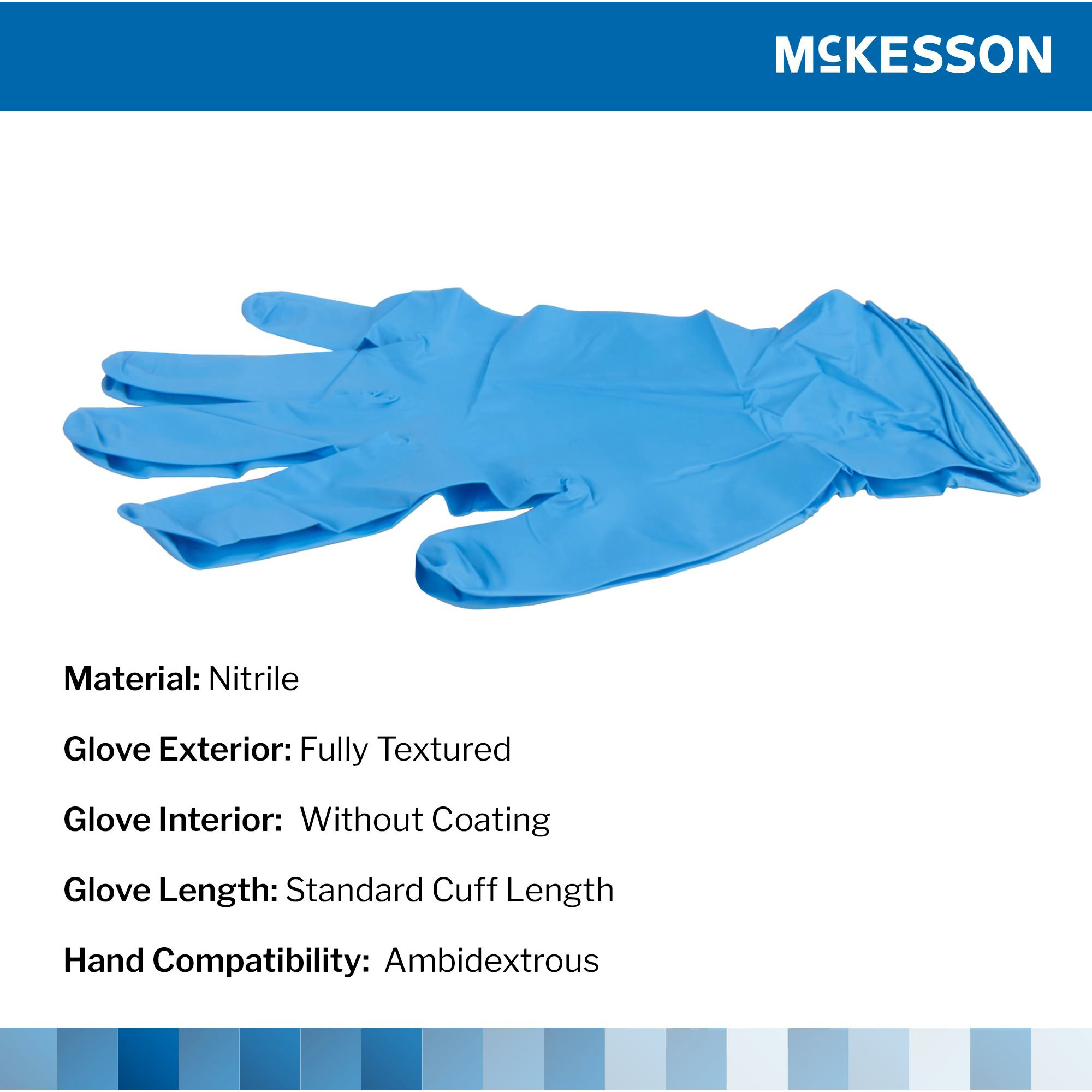 McKesson Confiderm 6.8C Nitrile Exam Gloves thumbnail 3