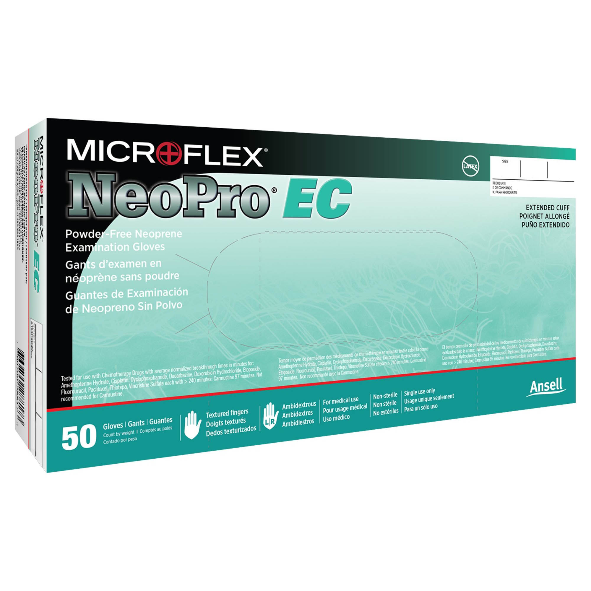Microflex NeoPro EC Polychloroprene Exam Gloves thumbnail 1