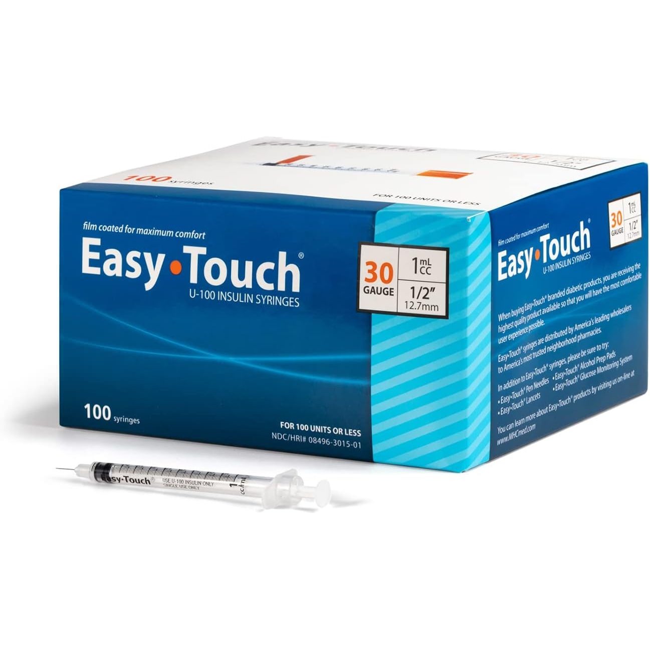 EasyTouch U-100 Insulin Syringes product image