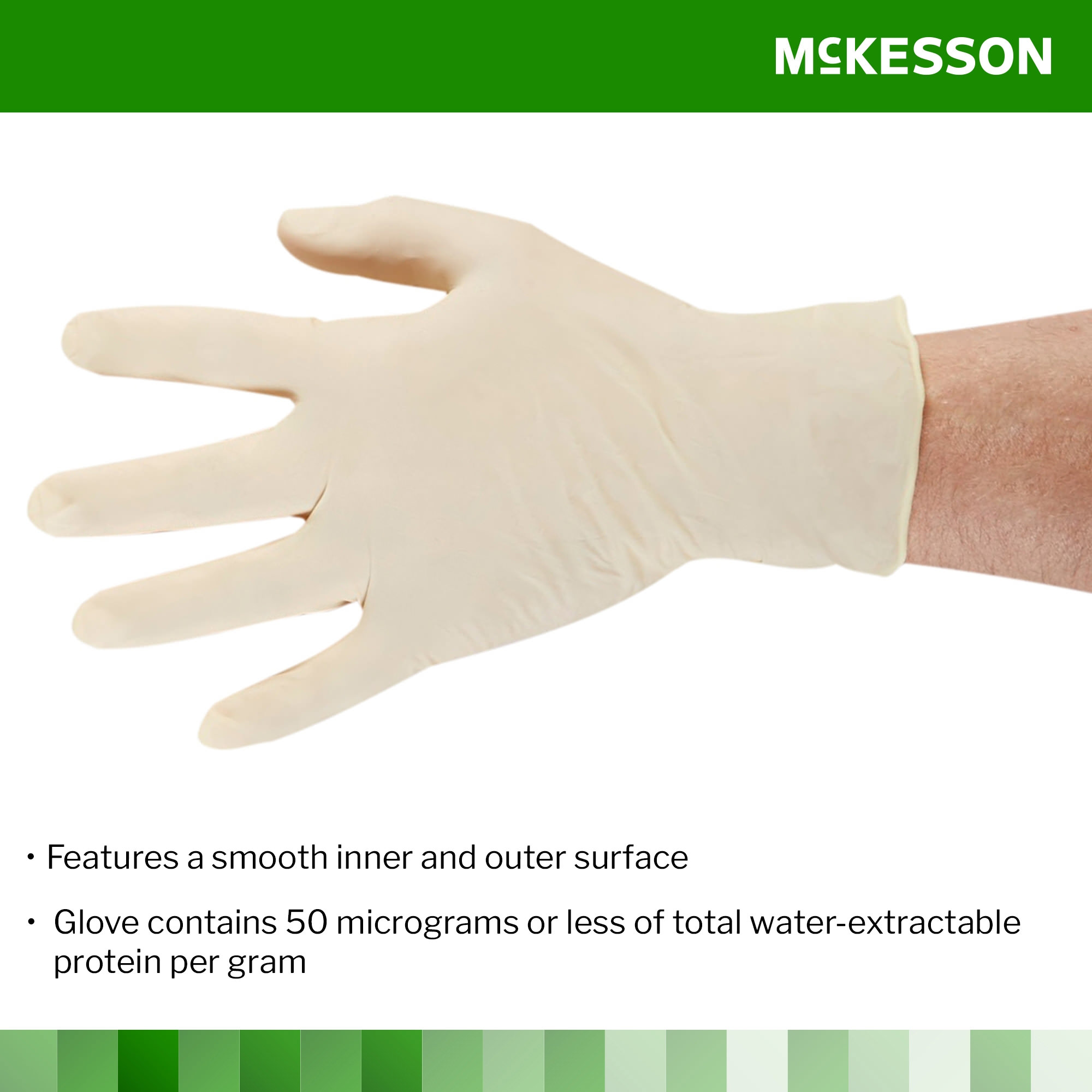 McKesson Confiderm Latex Powder Free Exam Gloves thumbnail 3