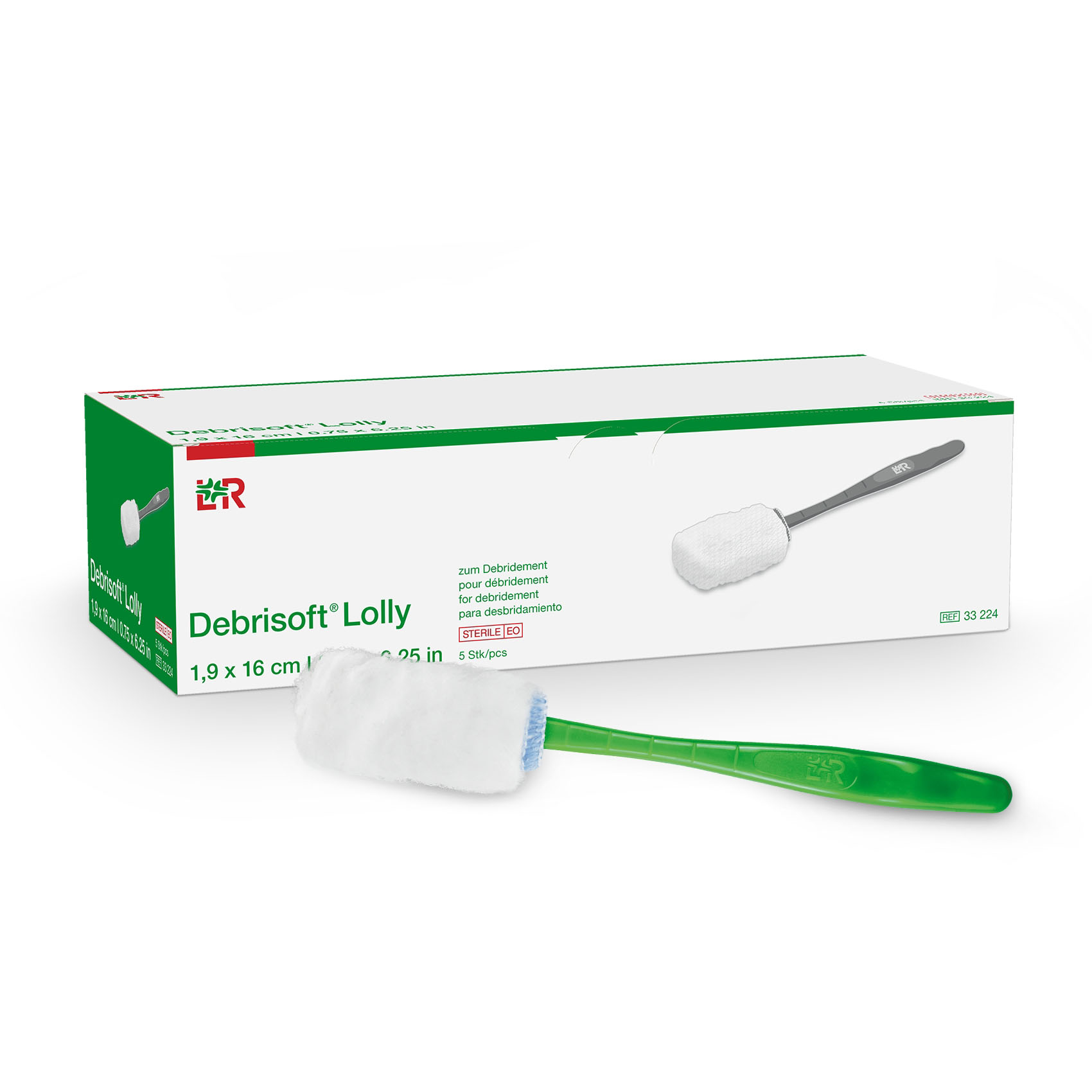 Debrisoft Lolly Debridement Sponge