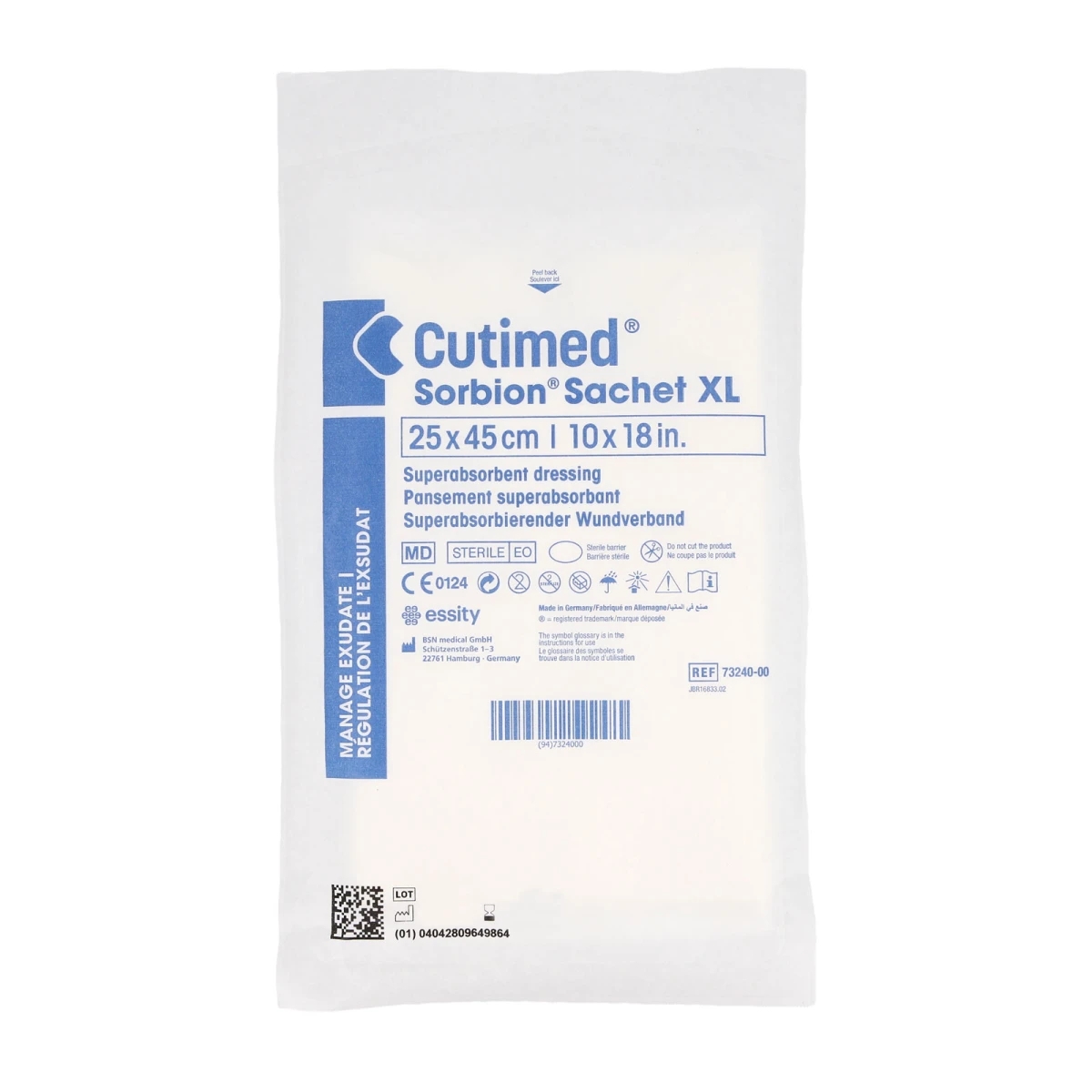 Cutimed Sorbion Sachet XL Sterile Dressing thumbnail 2