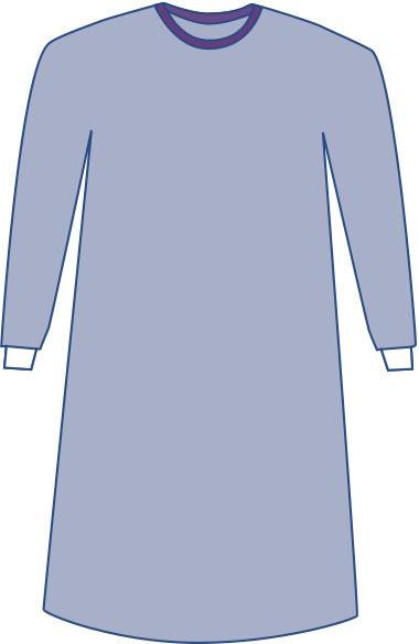 Medline Sirus Nonreinforced Gown with ABS Towel thumbnail 1