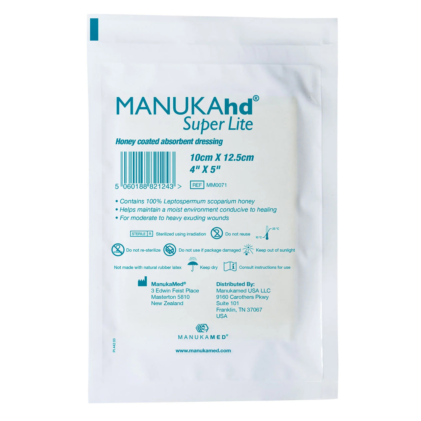 Manukamed Manukahd Super Lite Honey Coated Absorbent Dressing thumbnail 4