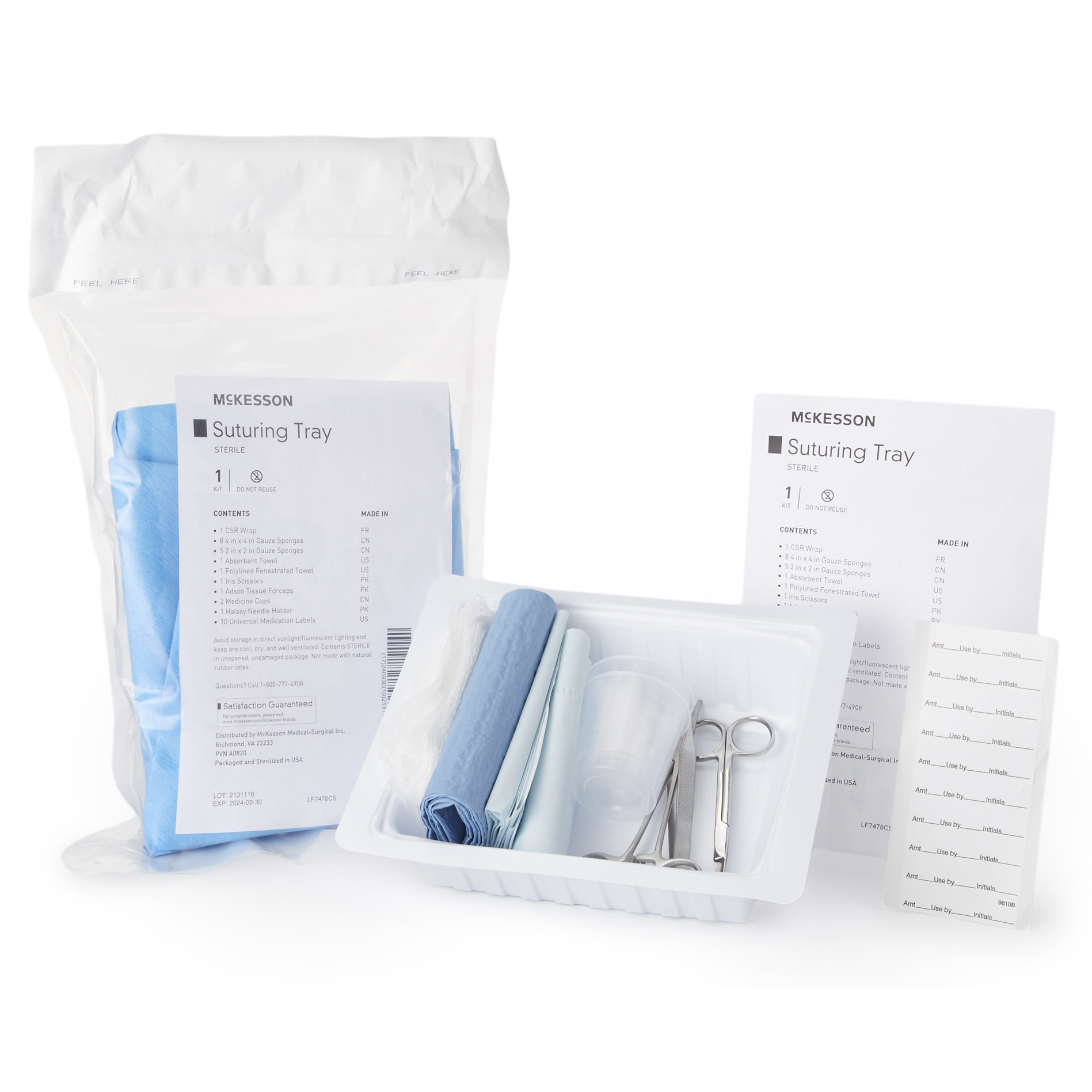 McKesson Suture Tray, Sterile