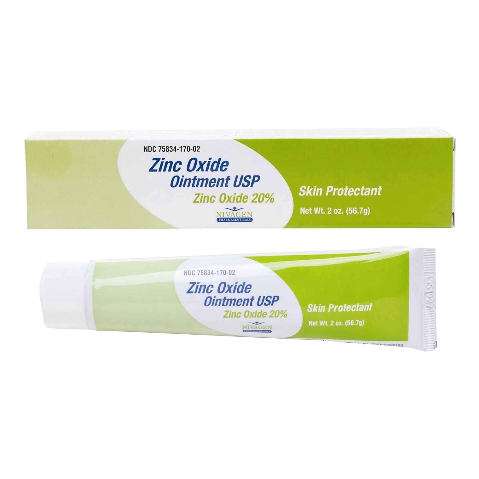 Nivagen Zinc Ointment 20 % Tube, 2 oz - Each