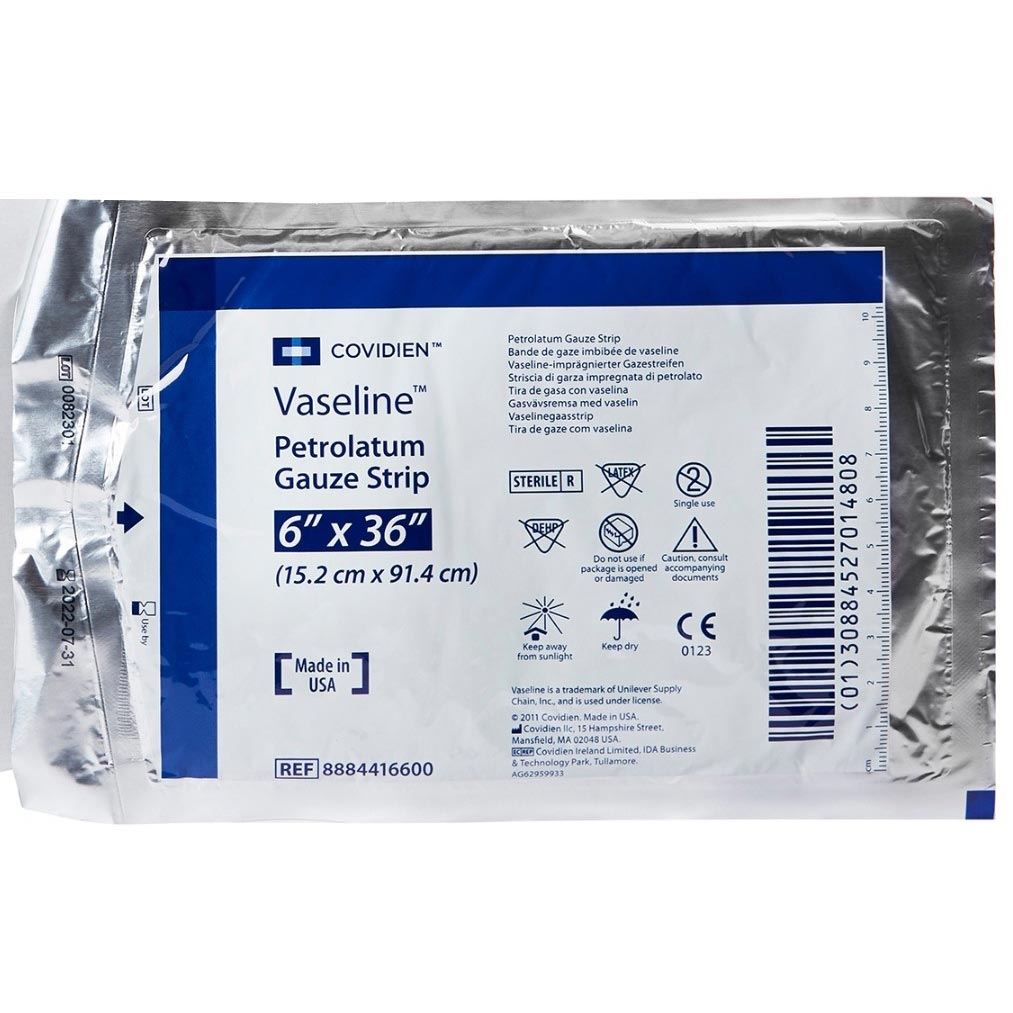 Covidien Vaseline Non-Adherent Petrolatum Gauze Dressing thumbnail 1