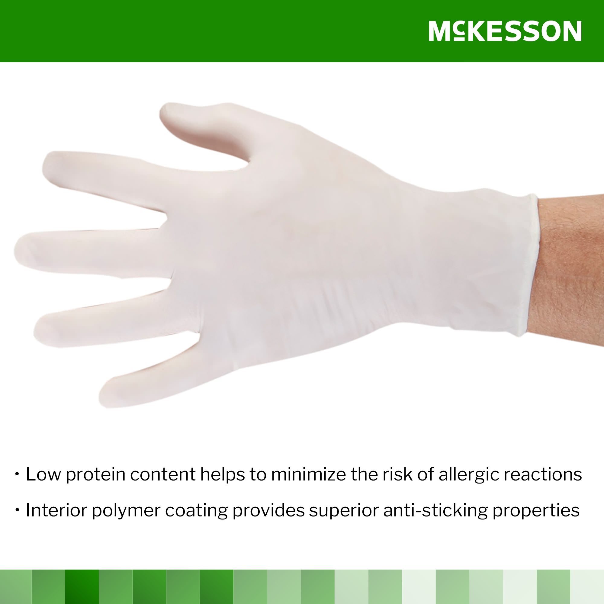 McKesson Confiderm PC Latex Powder Free Exam Gloves thumbnail 4