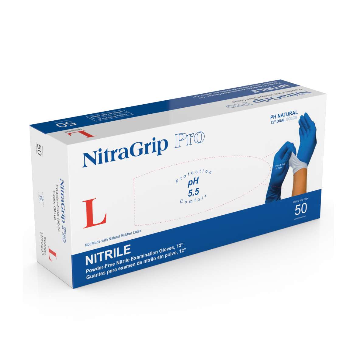 Medgluv NitraGrip Pro 2-Ply Nitrile Exam Gloves thumbnail 1
