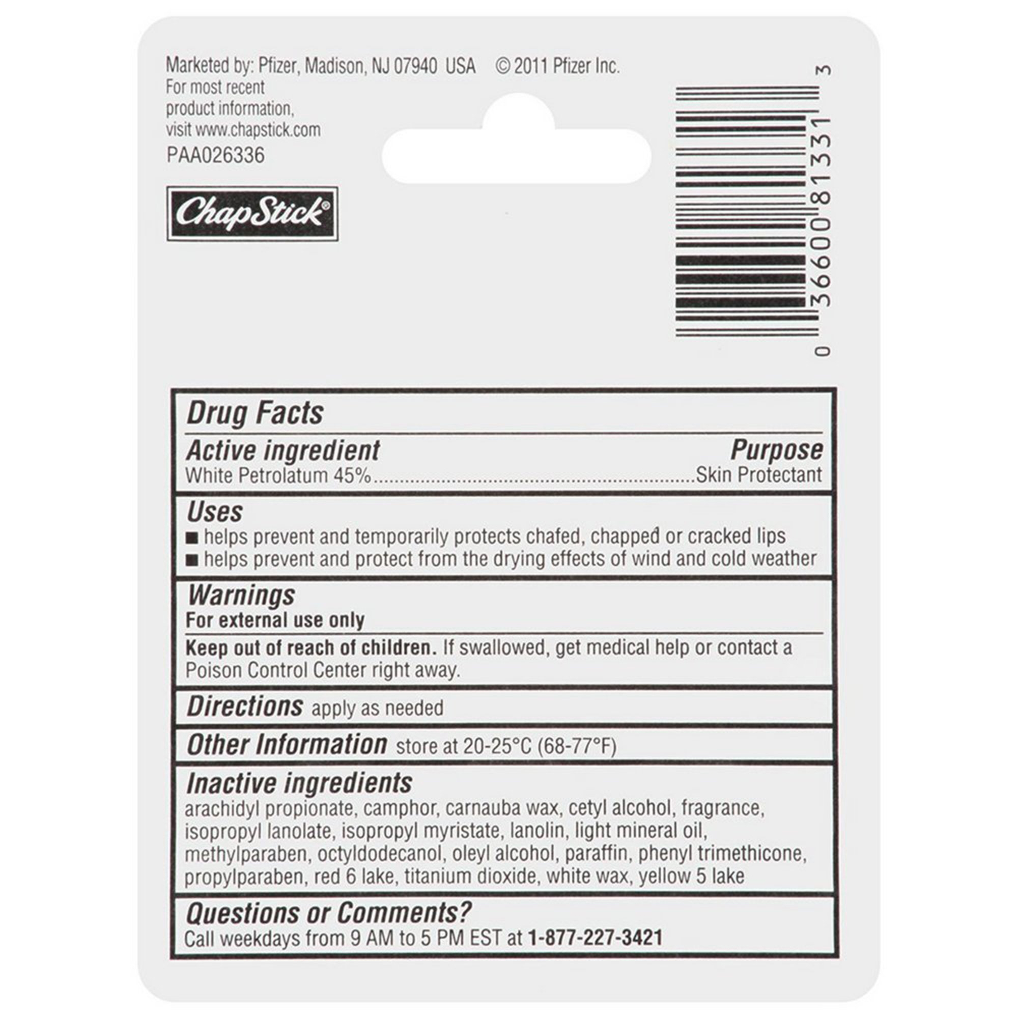 ChapStick Classic Original - Smooth Lip Protection