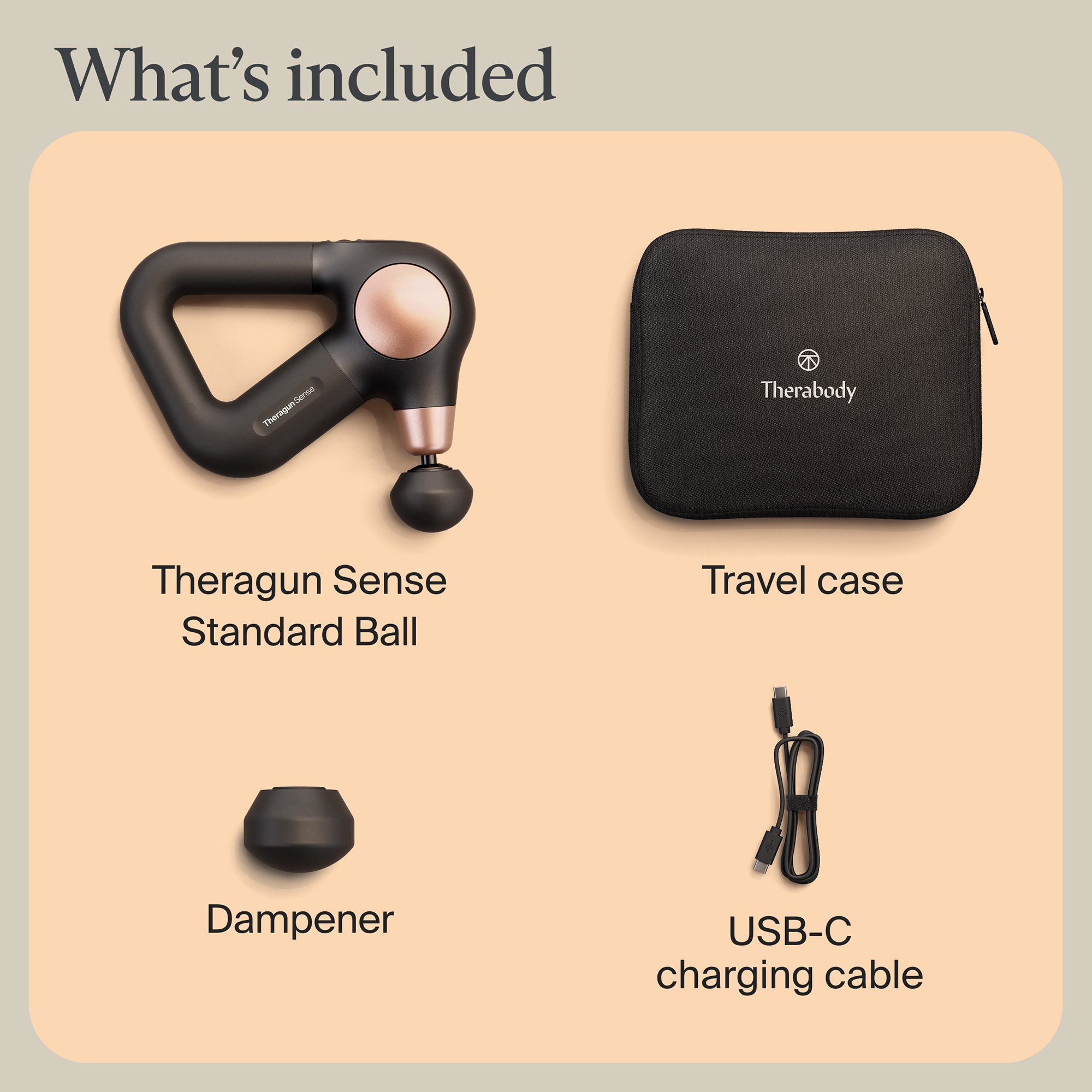 Therabody Theragun Sense 2nd Gen Hand-Held Massager, Black - Main image