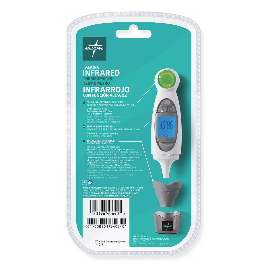 Medline Talking Ear and Forehead Thermometer for Home Use thumbnail 3