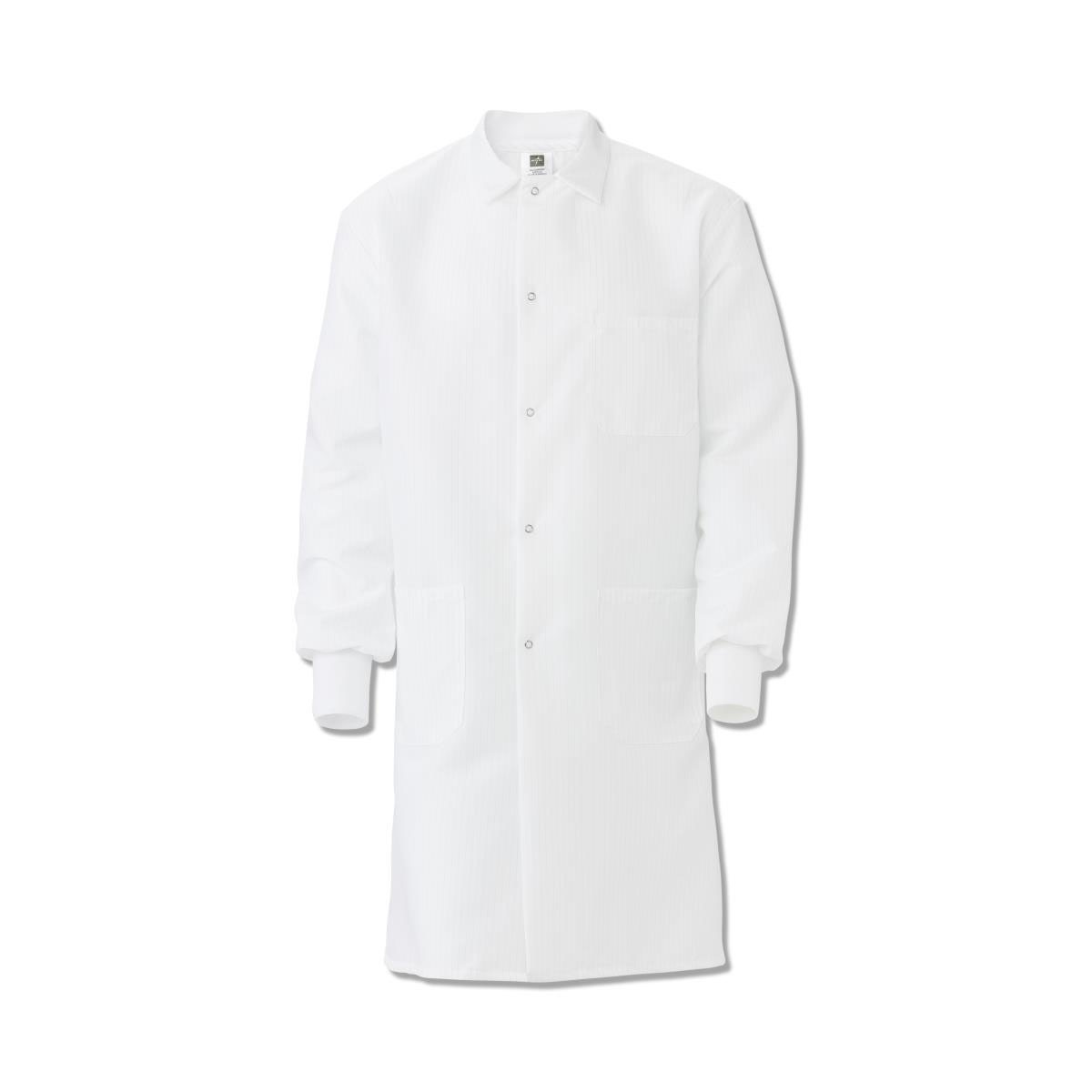 thumbnail image 2 of Disposable Lab Coats - Case Of 30 White Coats With Snap Closure 2 of 5