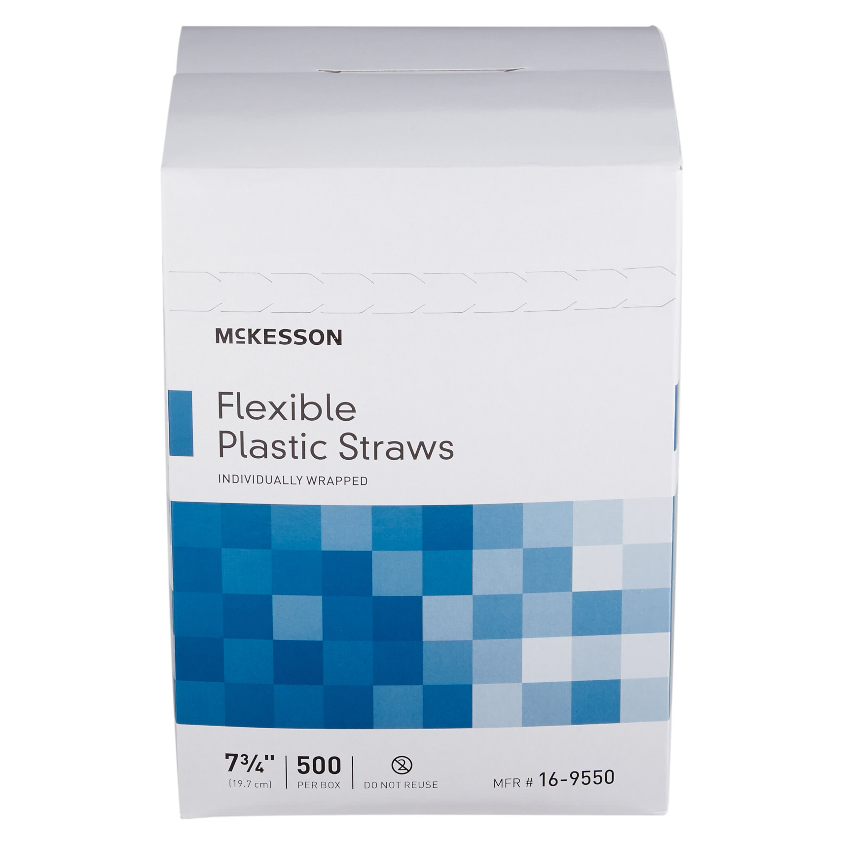 McKesson Flexible Drinking Straw White Individually Wrapped Disposable thumbnail 5