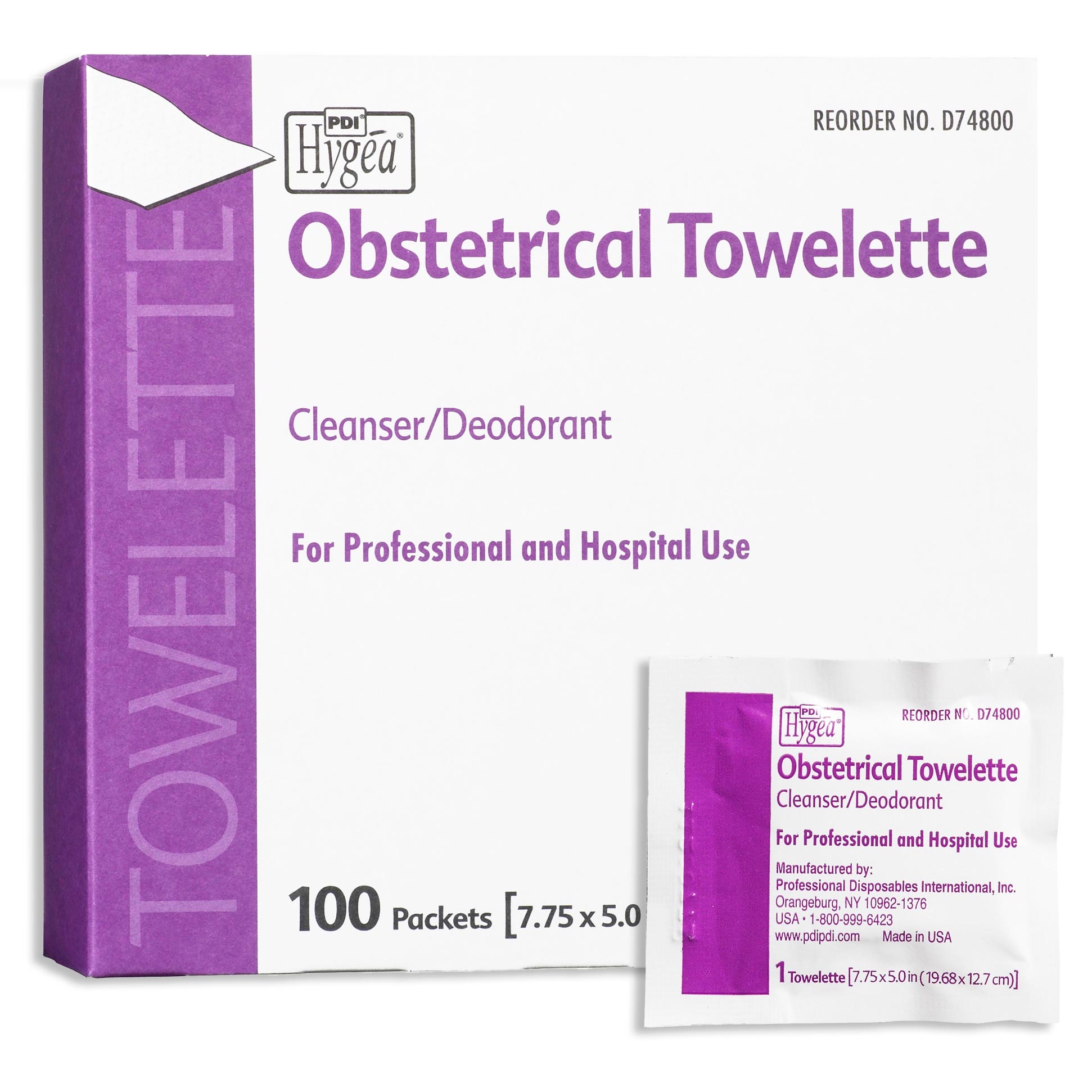 Hygea Obstetrical Towelette Cleanser and Deodorant | PDI