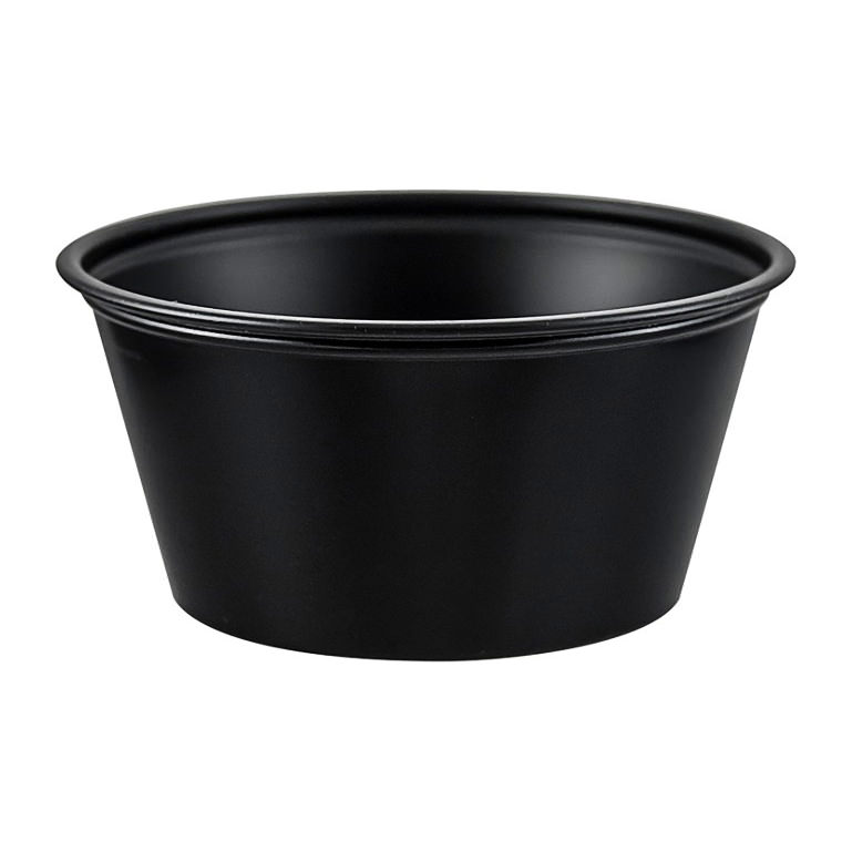 Solo Souffle Black Plastic Disposable Cup thumbnail 2