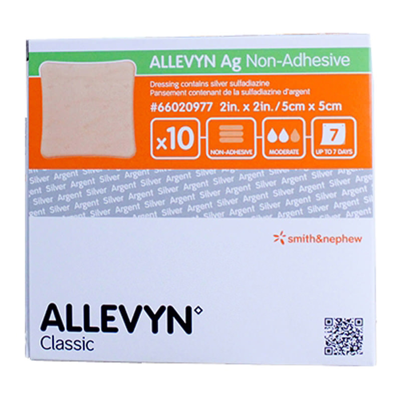 allevyn silver dressing Allevyn AG Absorbent Silver Barrier Hydrocellular Dressing, 8