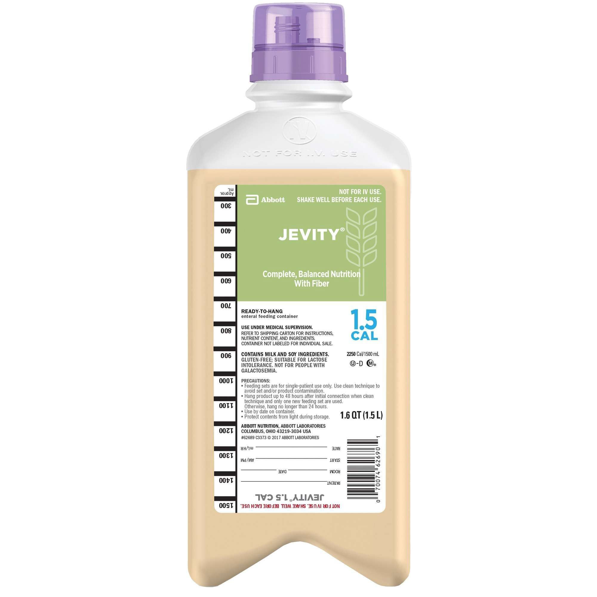 Jevity 1.5 Cal RTH Complete Balanced Nutrition with Fiber