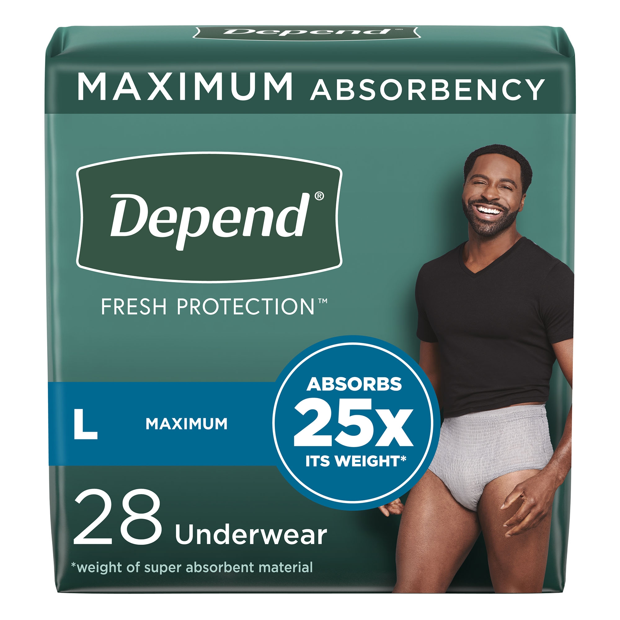 Depend Fresh Protection Underwear for Men thumbnail 1